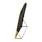 Hello Honey® 10'' Brass Finished Metal Framed Standing Mirror
